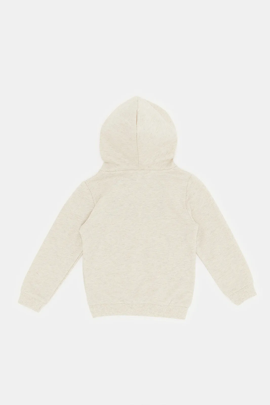 Infant Boys Ecru Kind Print Sweatshirt