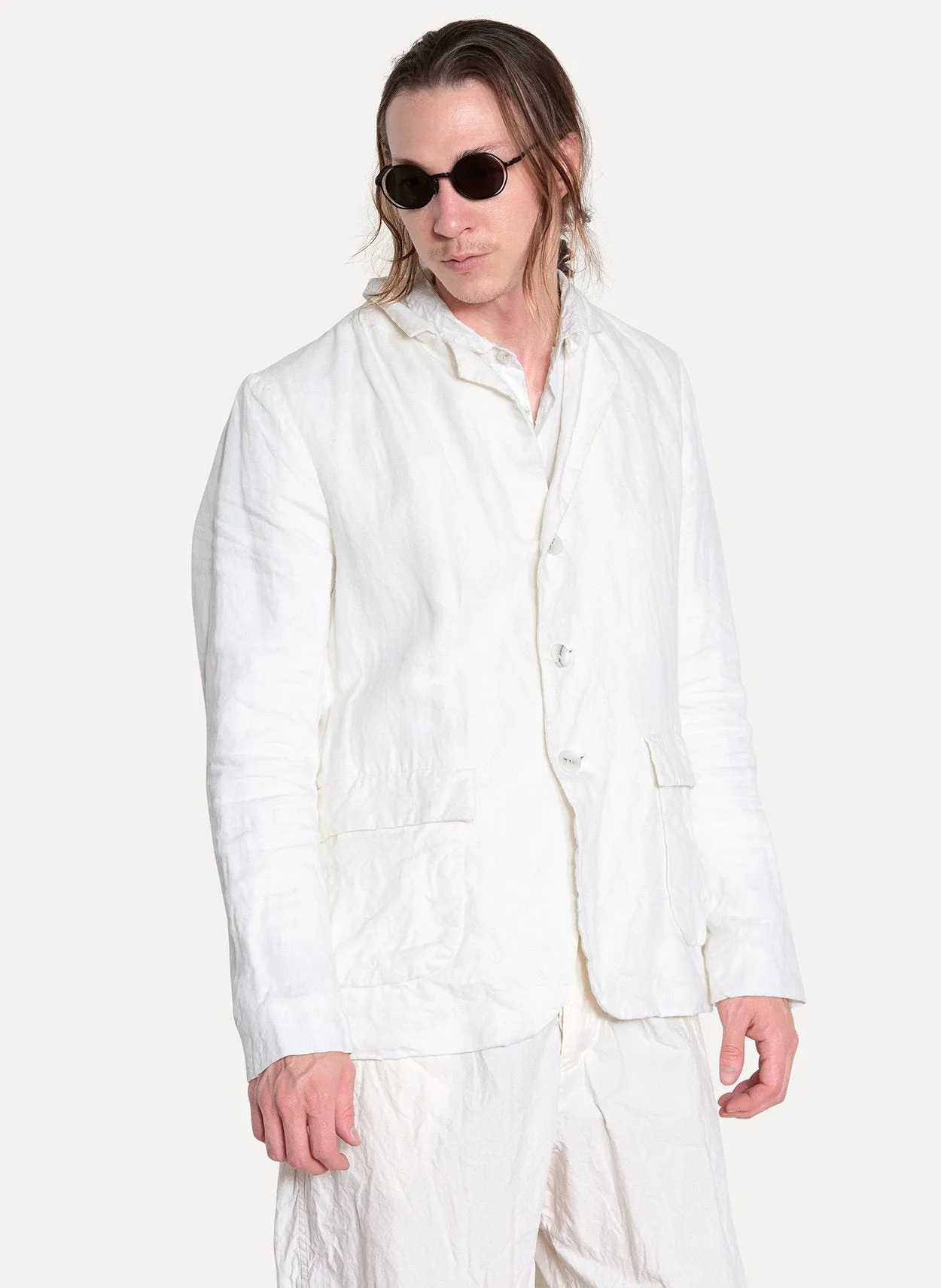 Ivory Linen Jacket