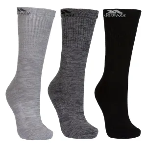 Jackbarrow Men's Everyday Socks 3 Pair Pack in Carbon / Stone / Black