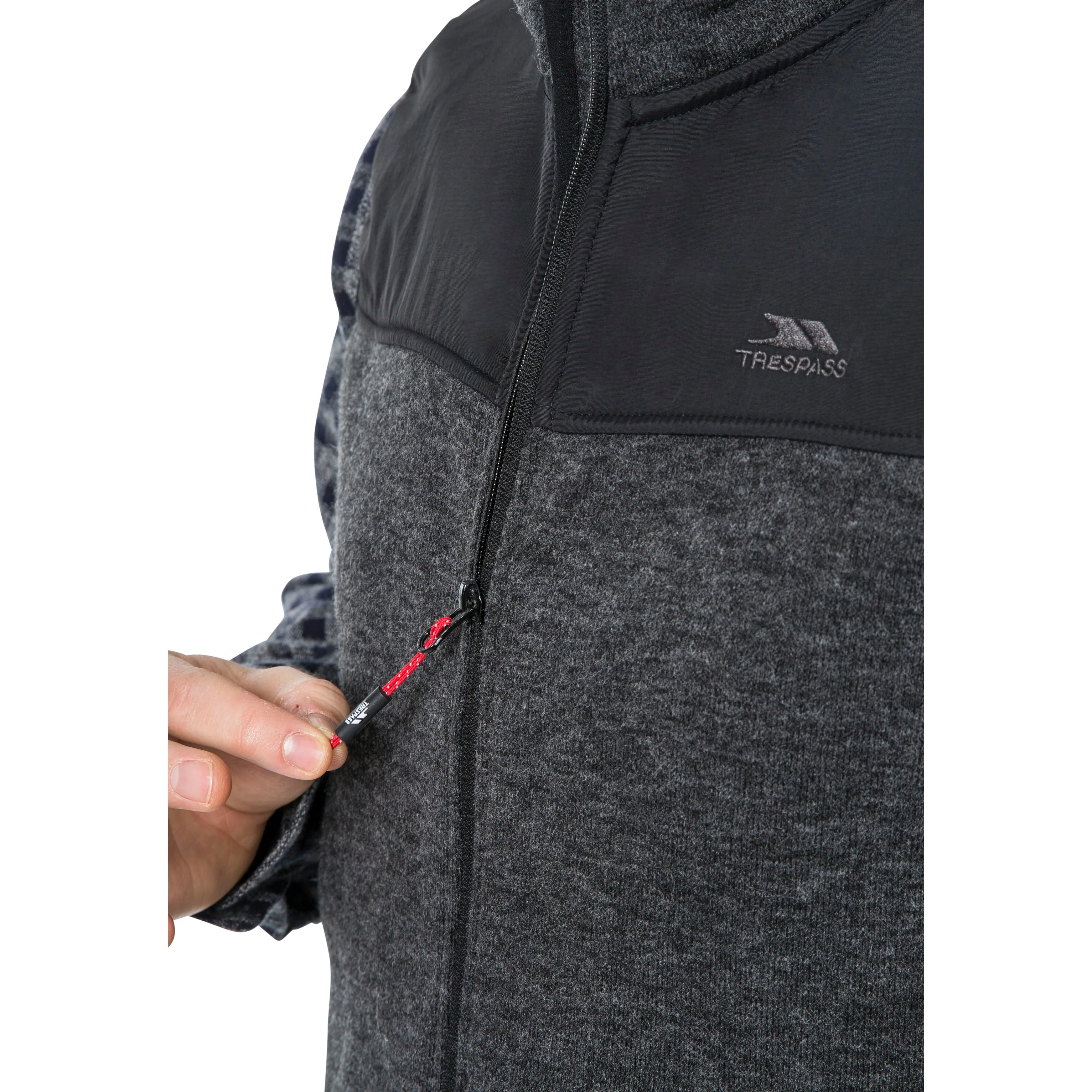 Leafminer Men's Fleece Gilet / Bodywarmer in Black Melange