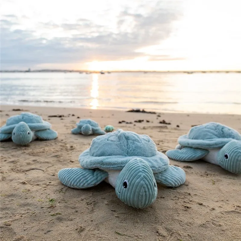 Les Ptipotos Sauvenou Mint Green Giant Turtle Plush Toy