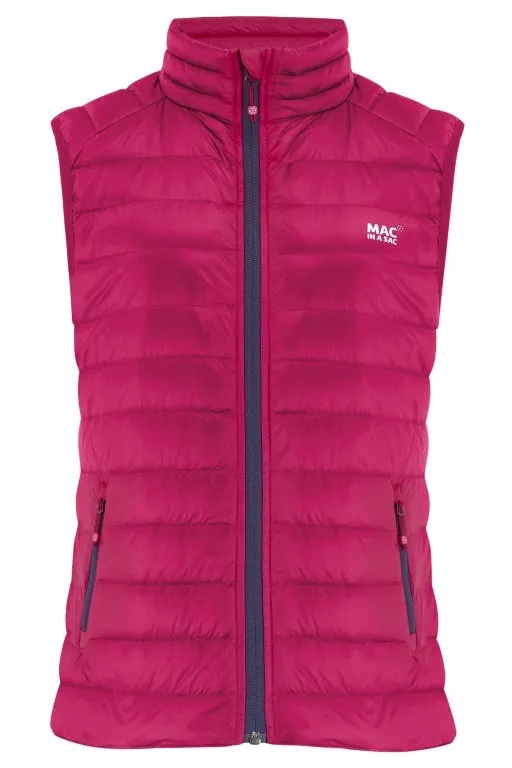Mac in a Sac - Alpine Packable Down Ladies Vest - Fuchsia