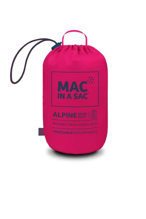 Mac in a Sac - Alpine Packable Down Ladies Vest - Fuchsia
