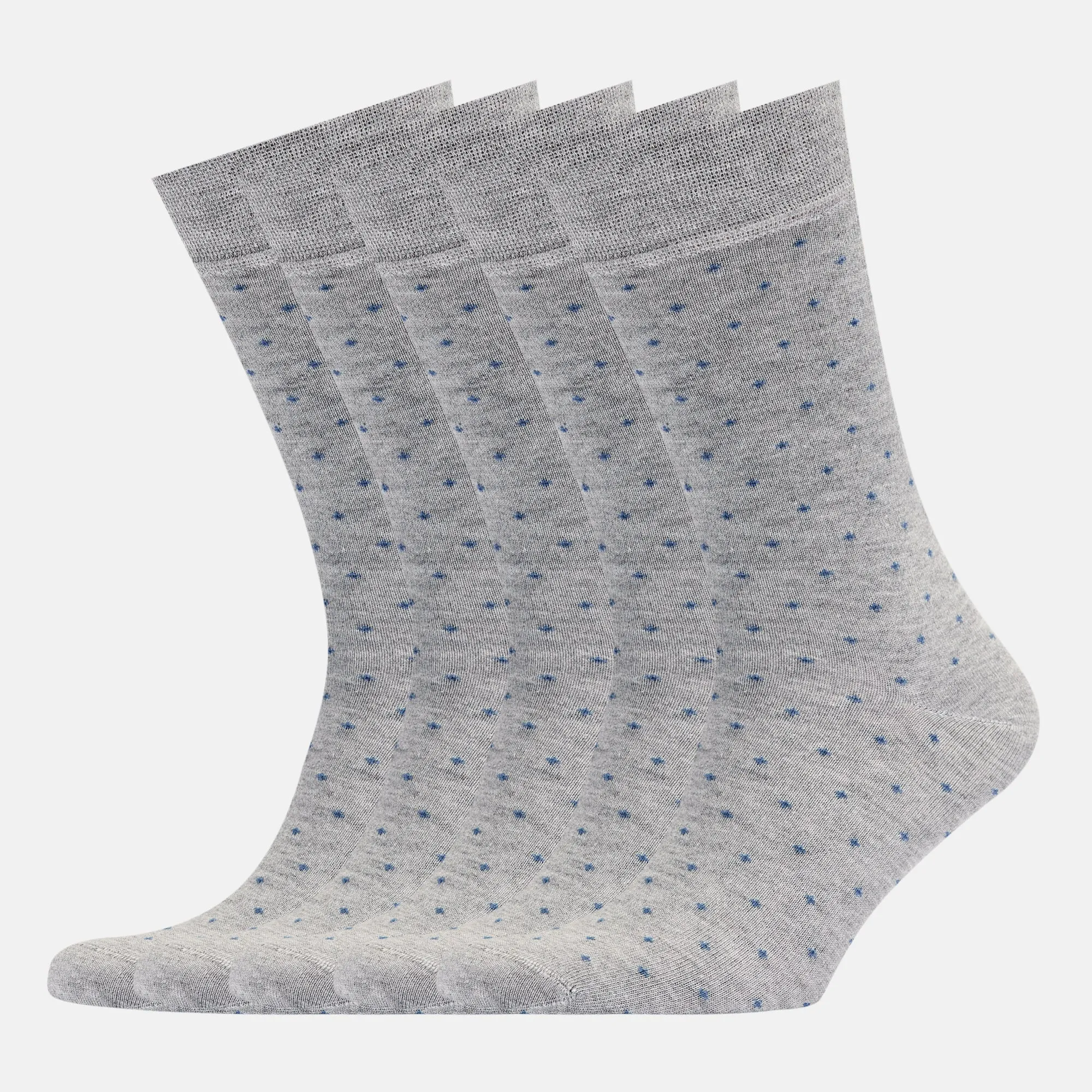 Men's Bamboo Dress Socks • Dotted Pack of 1/3/5 Pairs • Pacific Grey