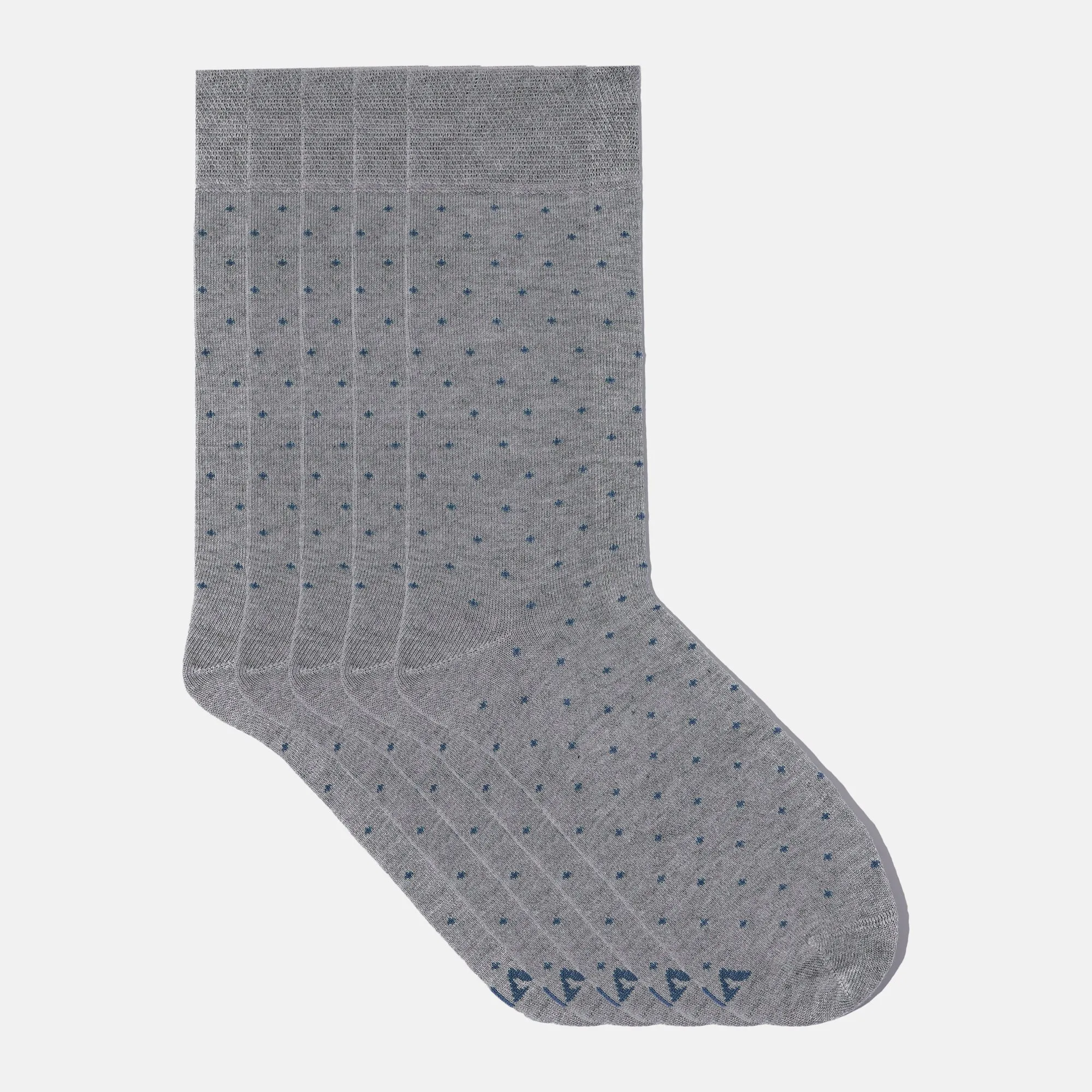 Men's Bamboo Dress Socks • Dotted Pack of 1/3/5 Pairs • Pacific Grey