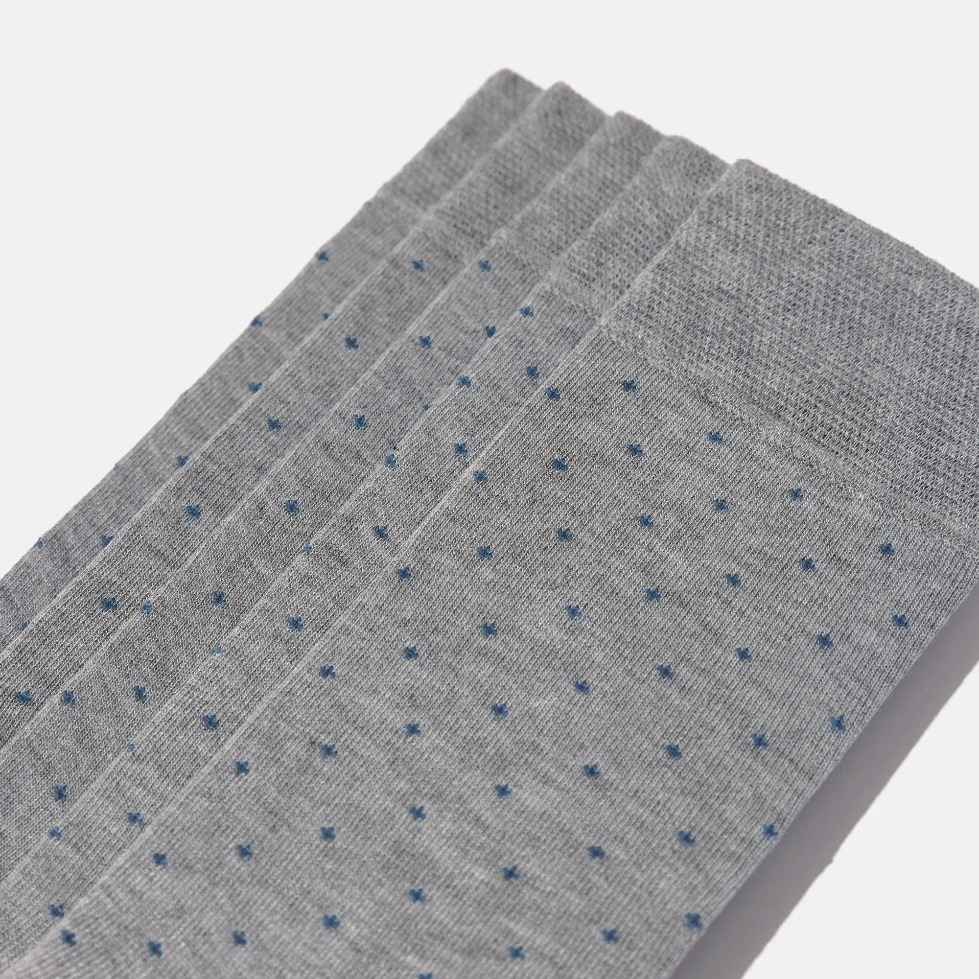 Men's Bamboo Dress Socks • Dotted Pack of 1/3/5 Pairs • Pacific Grey