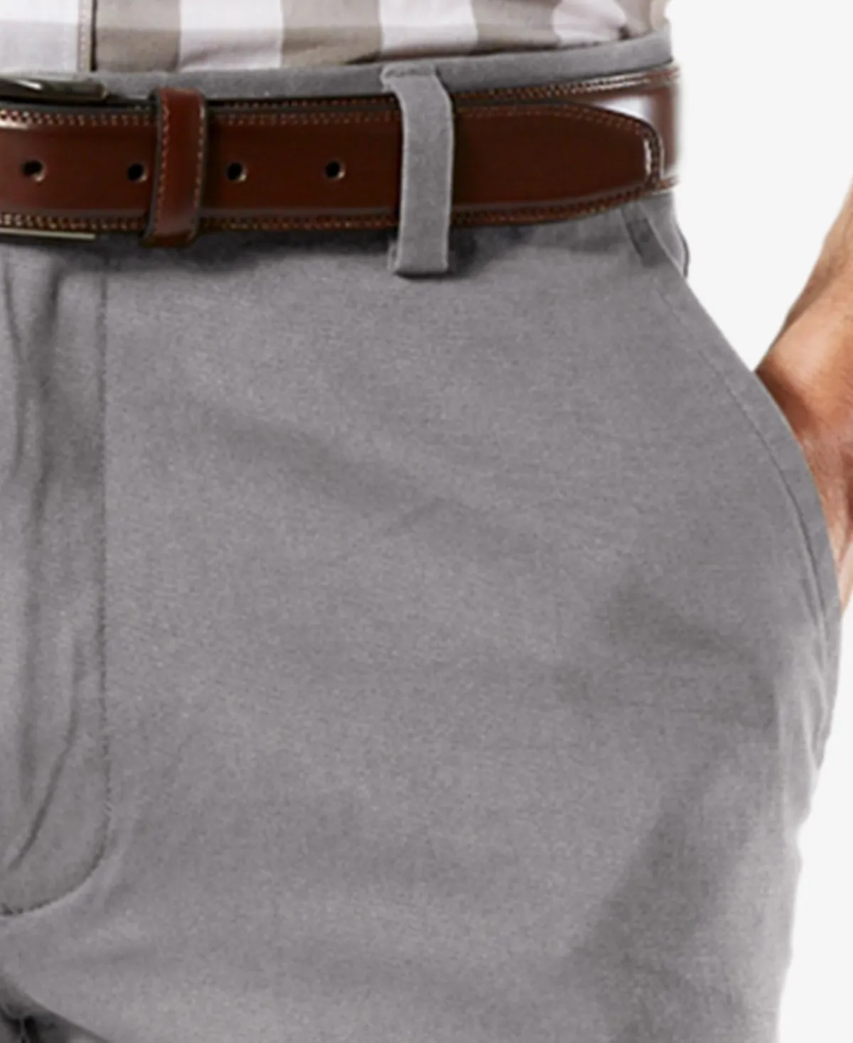 Men's khaki easy straight fit Dockers stretch pants, multi