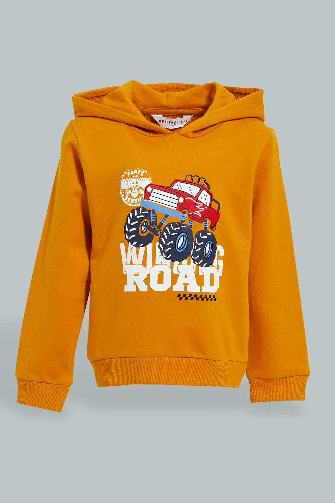 Mustard Truck Print Hoodie
