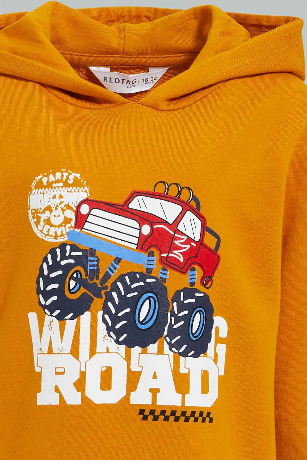 Mustard Truck Print Hoodie