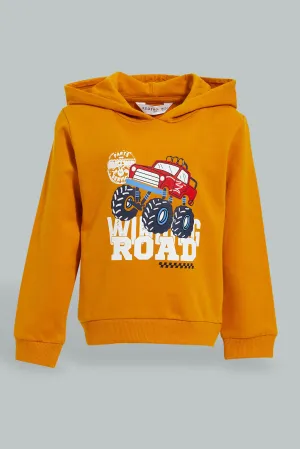 Mustard Truck Print Hoodie