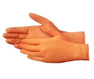Orange Nitrile Powder Free Gloves (100 Pack)