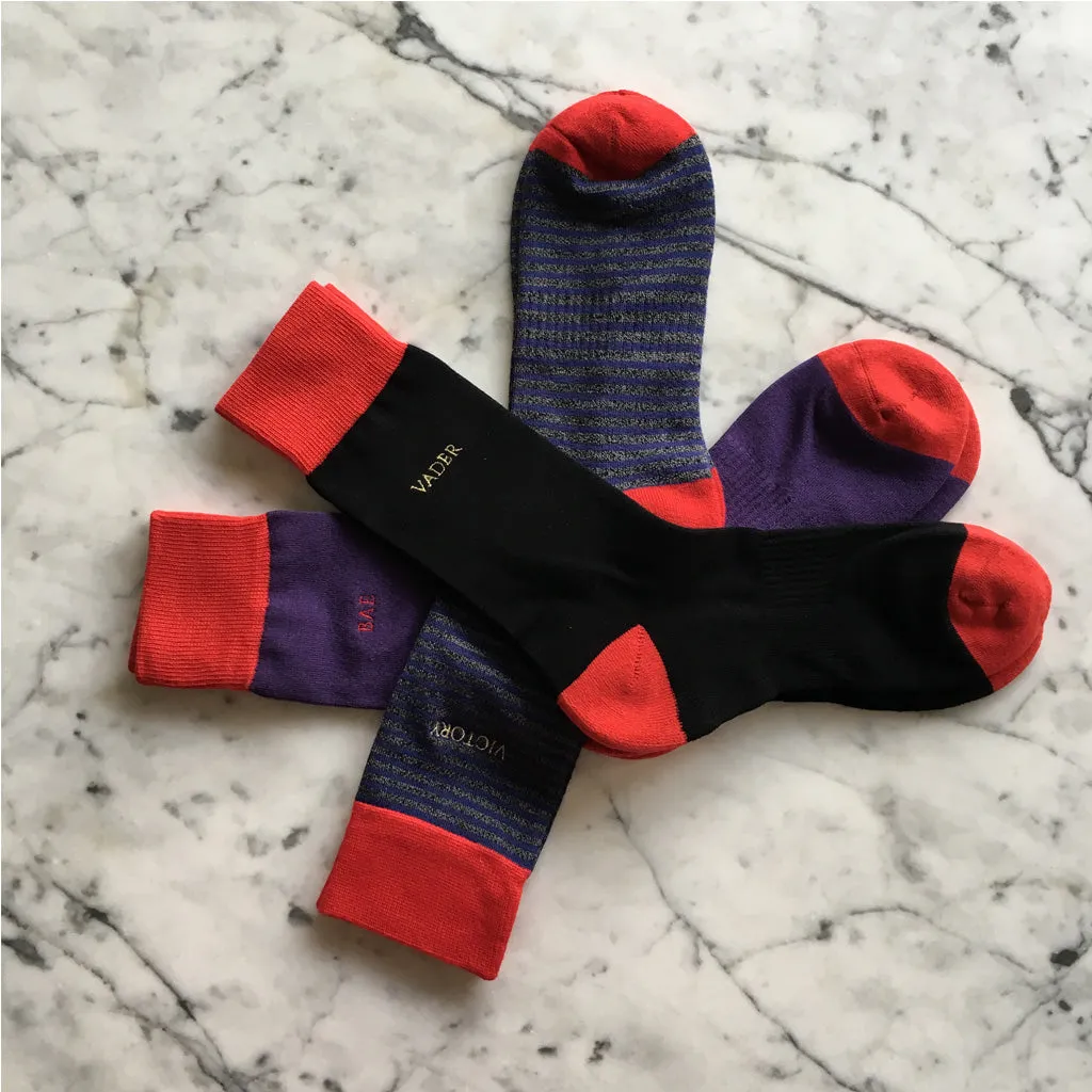 Purple Serious Socks