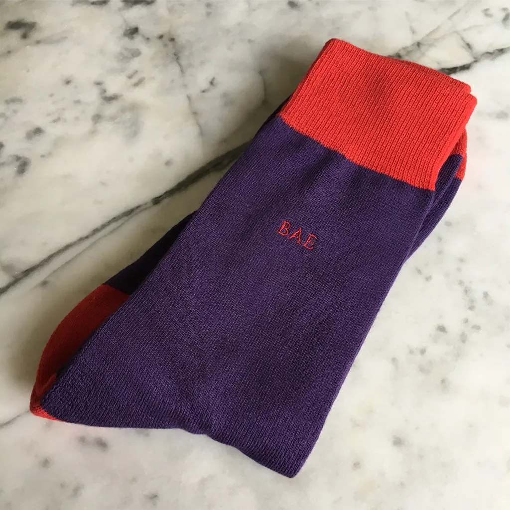 Purple Serious Socks