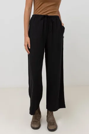 Rhythm Classic Drawstring Pant - Black