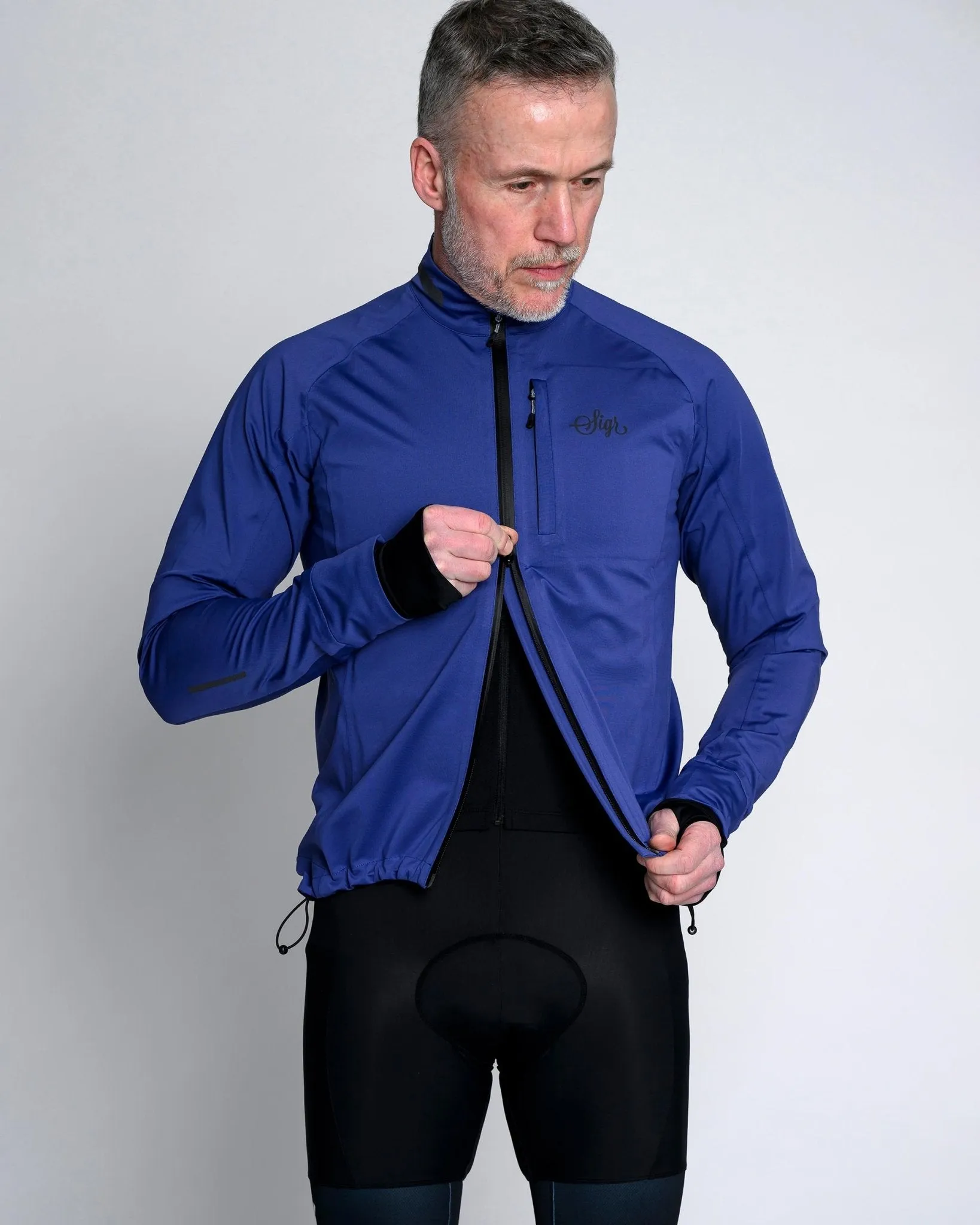 Skld Men's Blue Shell Cycling Jacket