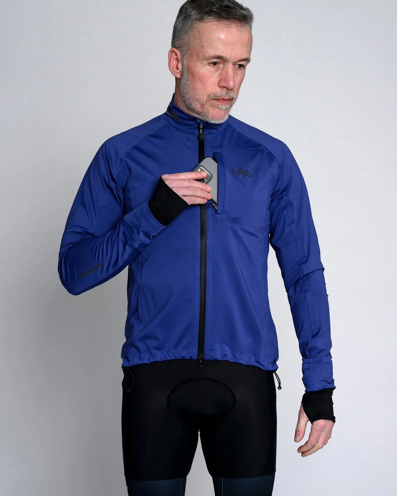 Skld Men's Blue Shell Cycling Jacket