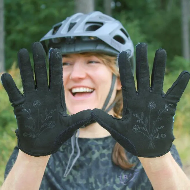 Swift Cycling Gloves - Ladies MTB Gloves - Cameo Print