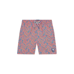 Tom & Teddy Coral Boys Swim Shorts CORBO-J - Mid Blue/ Orange
