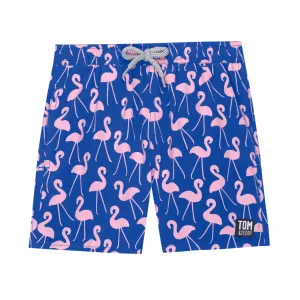 Tom & Teddy Flamingo Boys Swim Shorts FLARO-J - Rose/ Blue