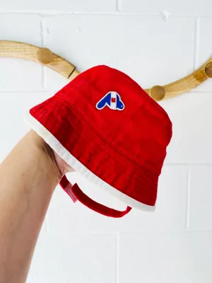 Vintage Red Bucket Hat, 12-24 months (LG)