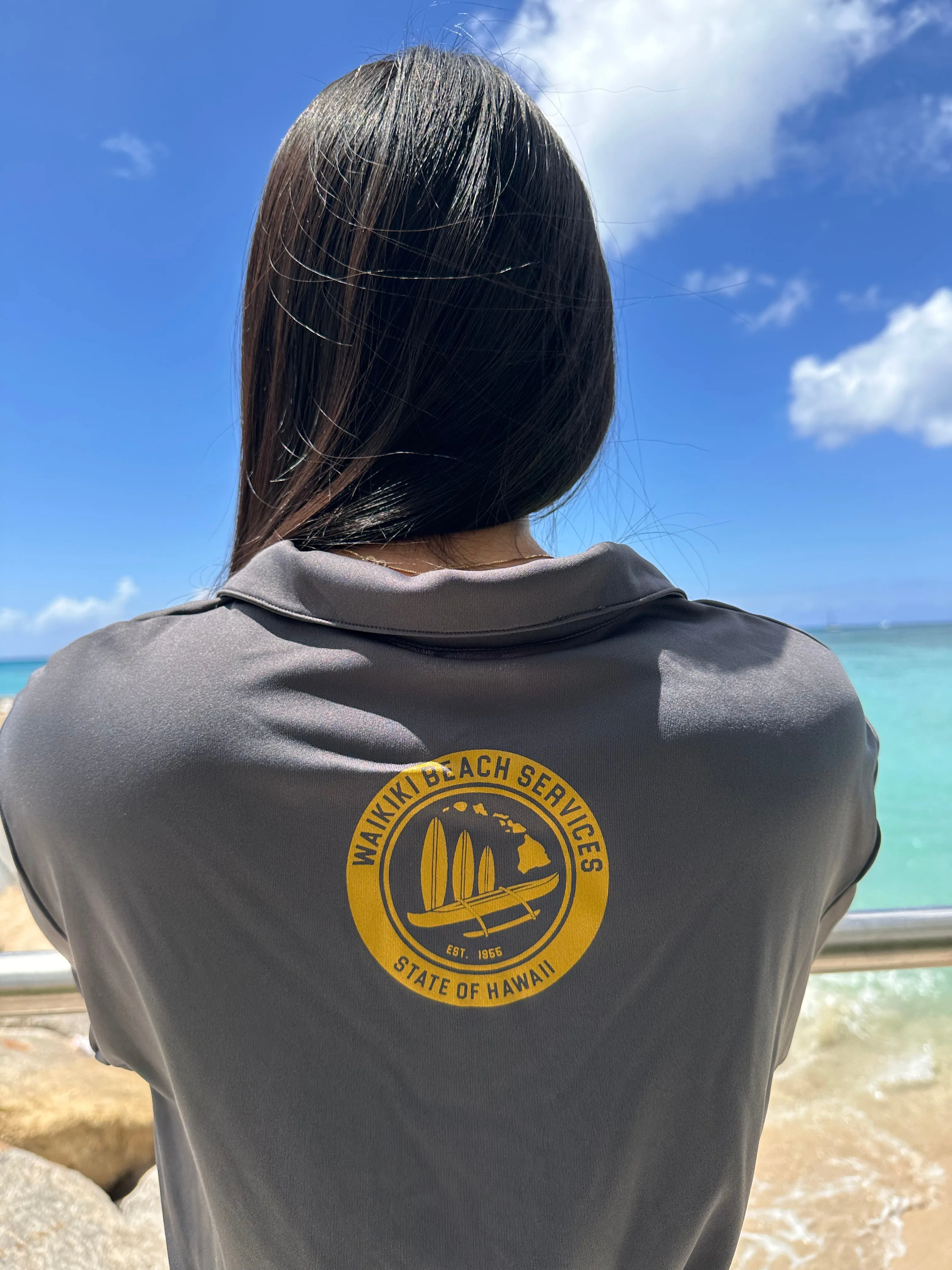 WBS Vintage Logo Woody Rash Guard Long Sleeve - Menʻs/Unisex