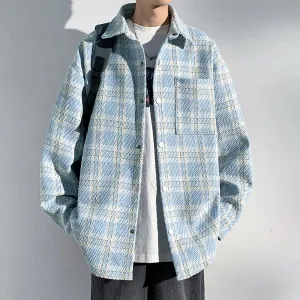 Wiaofellas   -  Men's Clothing Men's Coats Models Loose Fitting Outerwear Harajuku Korean Popular Clothes Spring Jackets Style Original