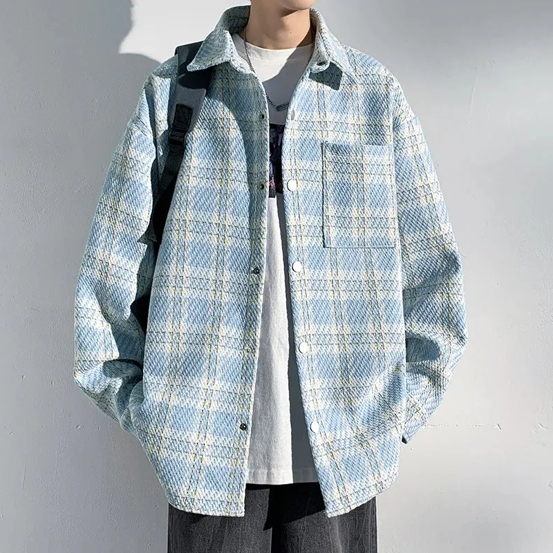 Wiaofellas   -  Men's Clothing Men's Coats Models Loose Fitting Outerwear Harajuku Korean Popular Clothes Spring Jackets Style Original