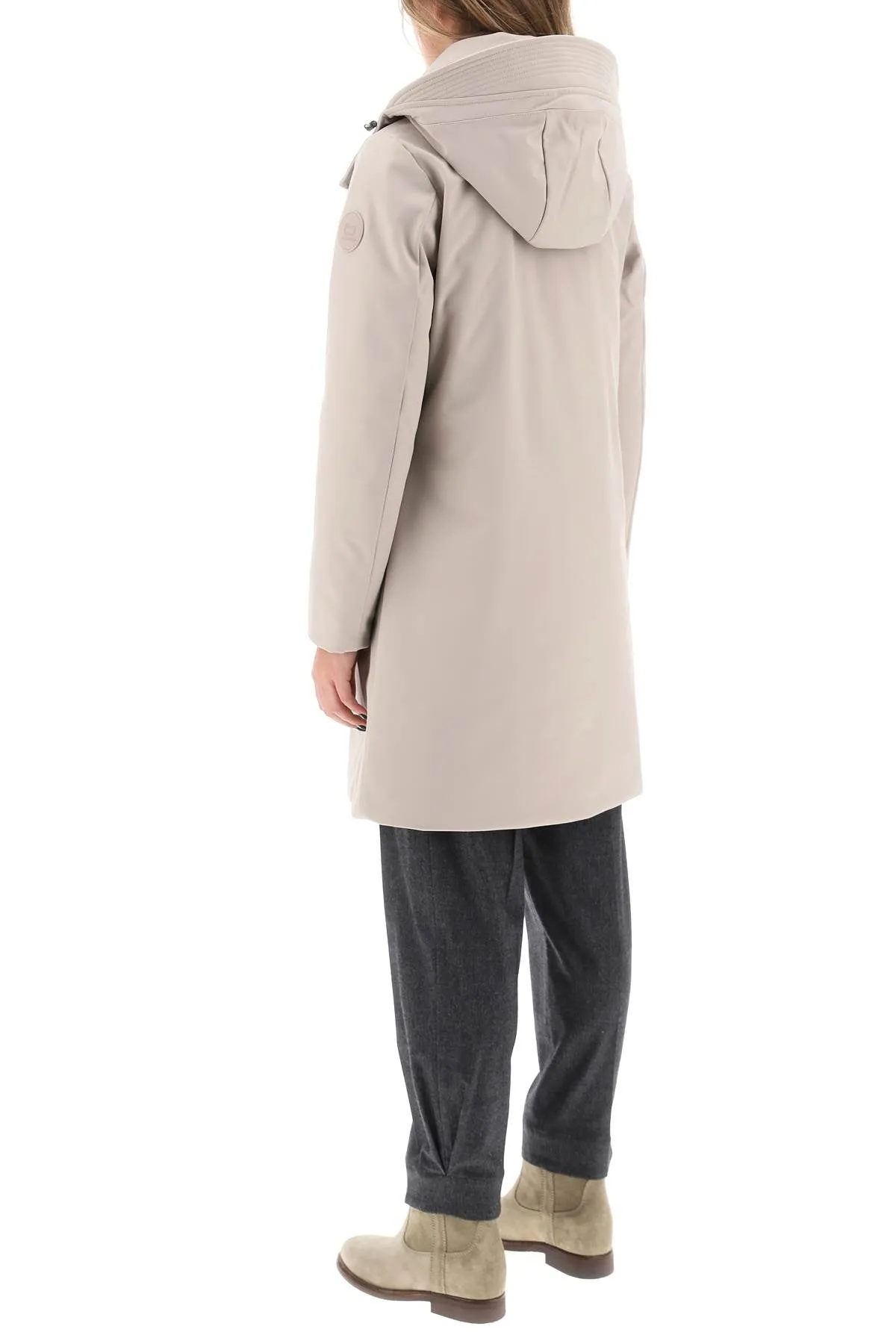 Woolrich Firth Softshell Down Parka With Detachable Hood